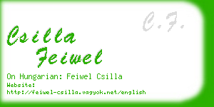 csilla feiwel business card